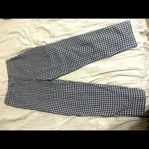 Checkered/plaid Ankle Slim-cut Pants